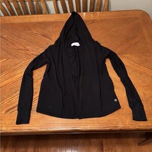 Simply Vera Vera Wang Black Open-Front Hoodie
